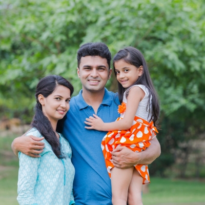 Photo of a family taken in Kerala